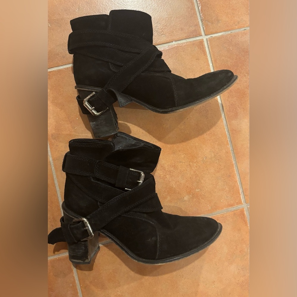 Black Suede Ankle Boots